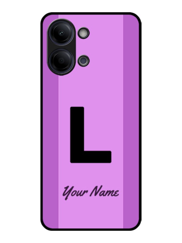 Custom Vivo Y21 5G Custom Glass Phone Case - Tricolor Custom Text Design