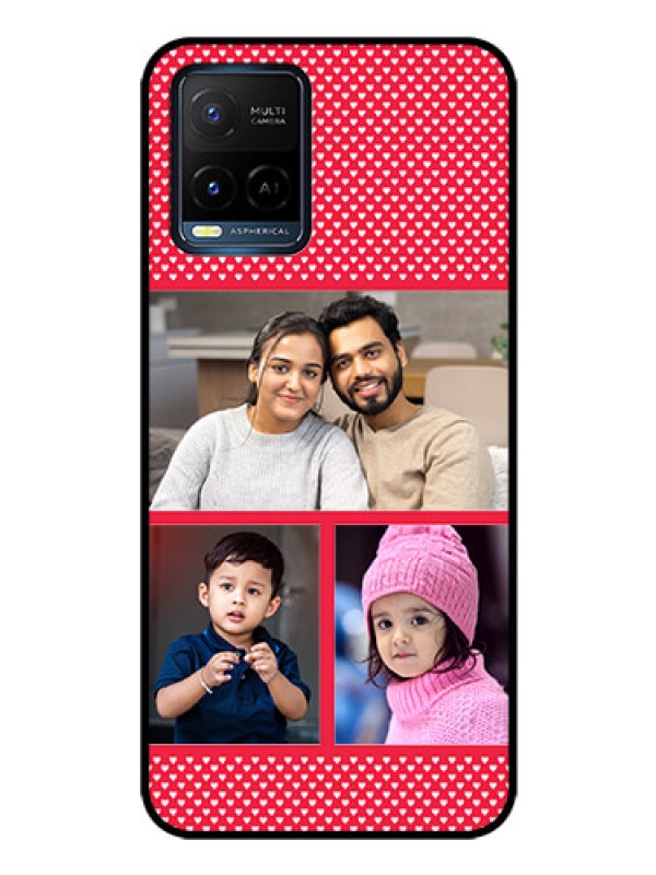 Custom Vivo Y21 Personalized Glass Phone Case - Bulk Pic Upload Design