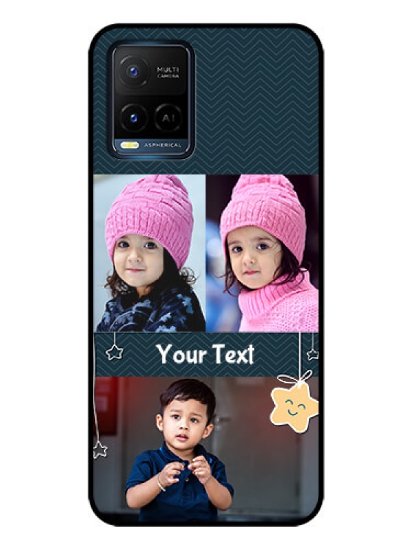 Custom Vivo Y21 Custom Glass Mobile Case - Hanging Stars Design