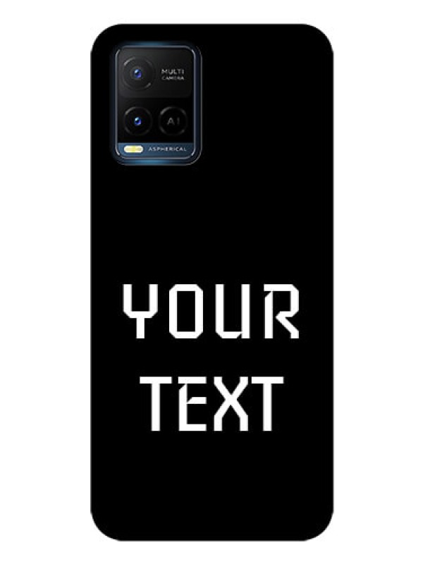 Custom Vivo Y21 Your Name on Glass Phone Case