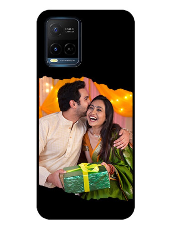 Custom Vivo Y21 Custom Glass Phone Case - Tear-off Design