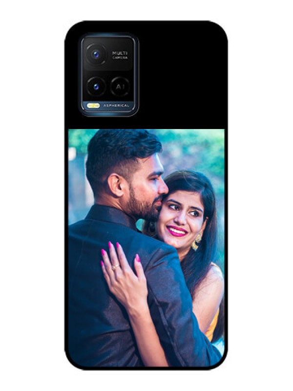 Custom Vivo Y21A Custom Glass Phone Case - Upload Full Picture With Custom Color Design
