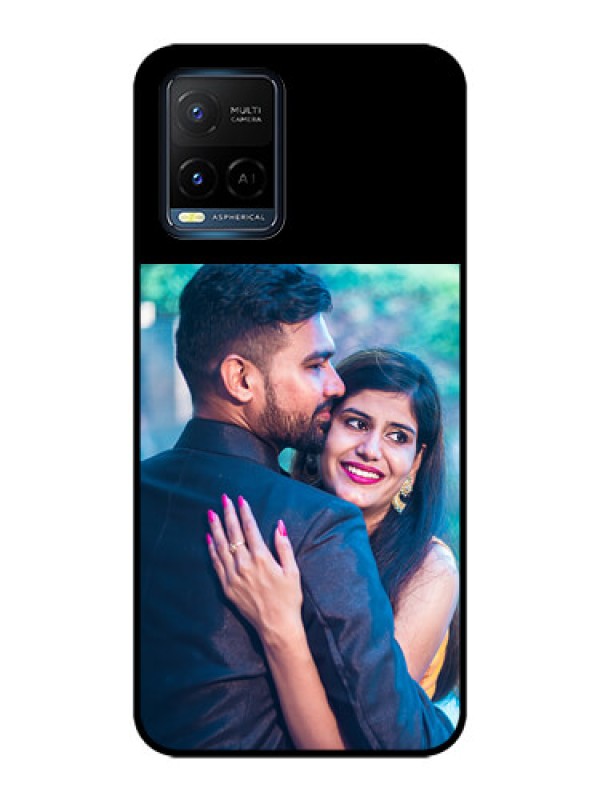 Custom Vivo Y21E Custom Glass Phone Case - Upload Full Picture With Custom Color Design