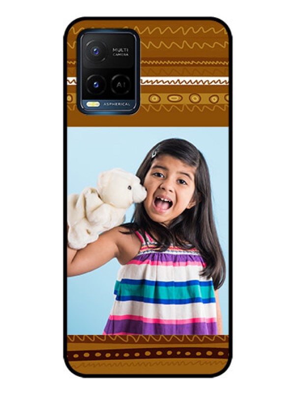 Custom Vivo Y21G Custom Glass Phone Case - Friends Picture Upload Design