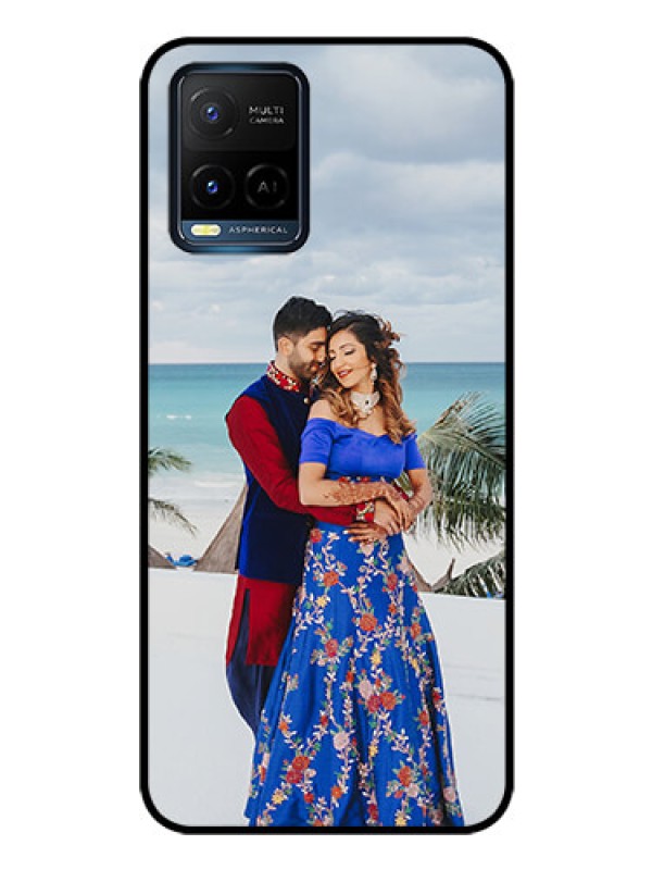 Custom Vivo Y21G Photo Printing on Glass Case - Upload Full Picture Design