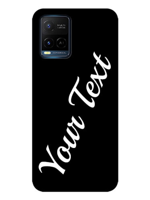 Custom Vivo Y21G Custom Glass Mobile Cover with Your Name