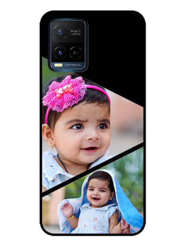 Custom Vivo Y21T Custom Glass Phone Case - Semi Cut Design
