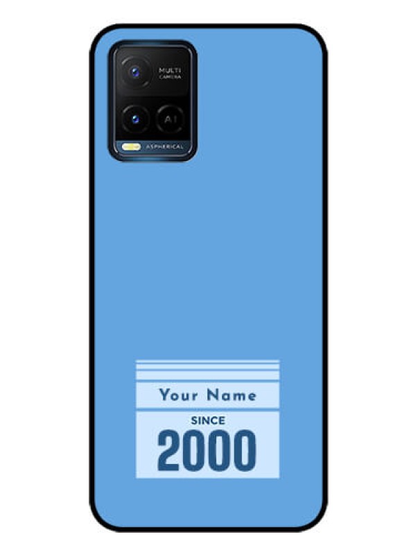 Custom Vivo Y21T Custom Glass Mobile Case - Custom Year of birth Design
