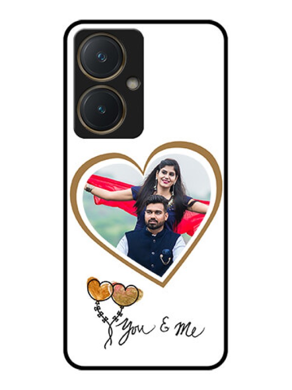 Custom Vivo Y27 Custom Glass Phone Case - You & Me Design