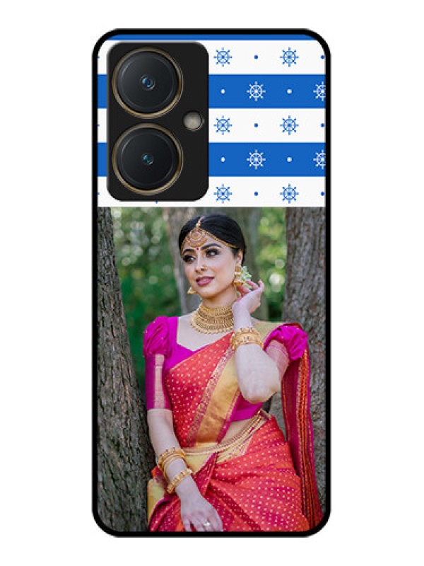 Custom Vivo Y27 Custom Glass Phone Case - Snow Pattern Design