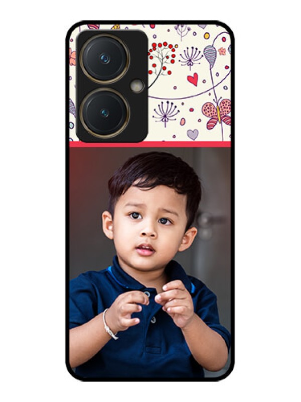 Custom Vivo Y27 Custom Glass Phone Case - Premium Floral Design