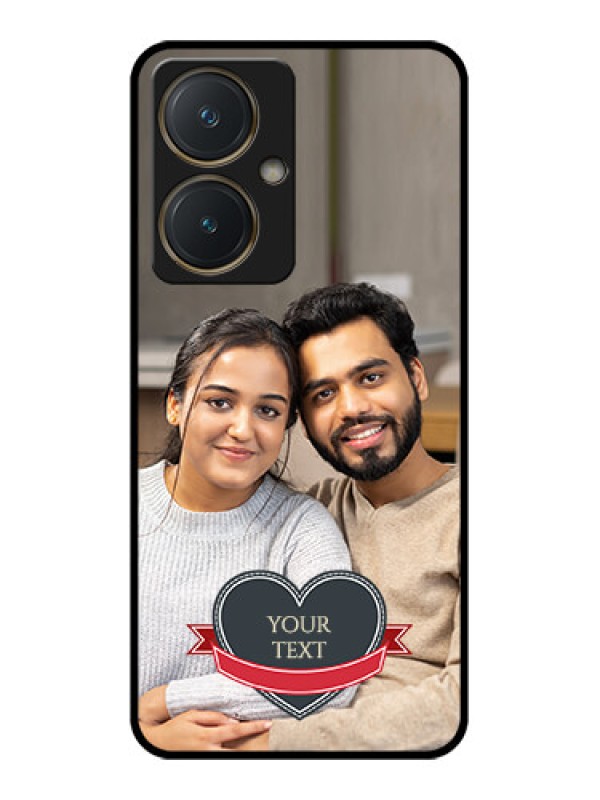 Custom Vivo Y27 Custom Glass Phone Case - Just Married Couple Design