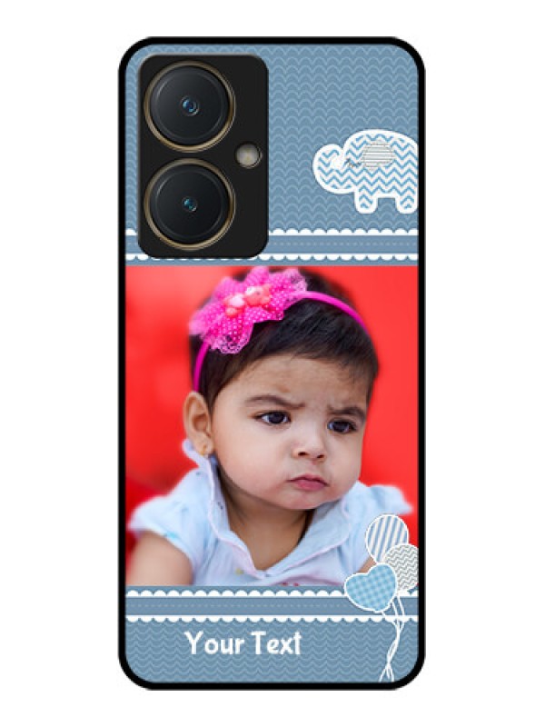 Custom Vivo Y27 Custom Glass Phone Case - With Kids Pattern Design