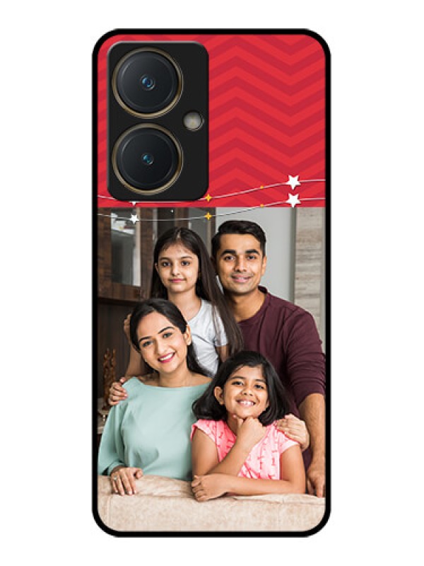 Custom Vivo Y27 Custom Glass Phone Case - Happy Family Design