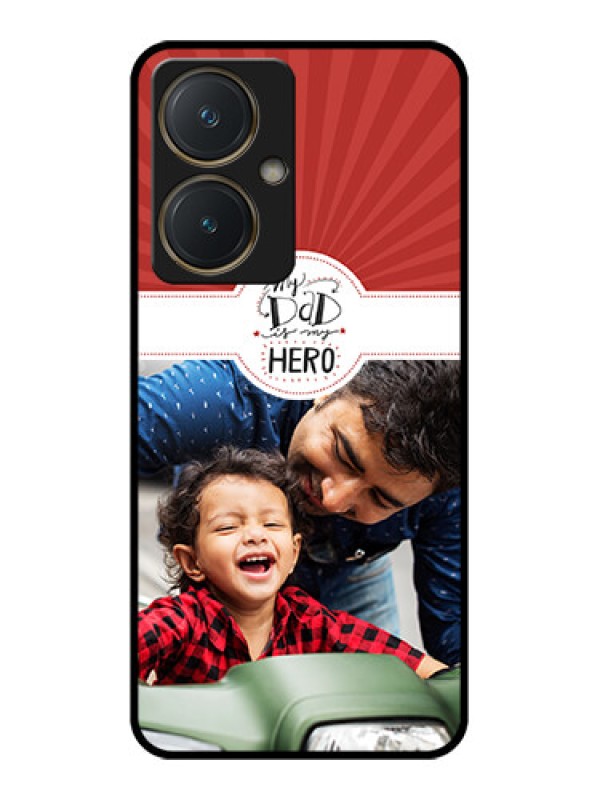Custom Vivo Y27 Custom Glass Phone Case - My Dad Hero Design