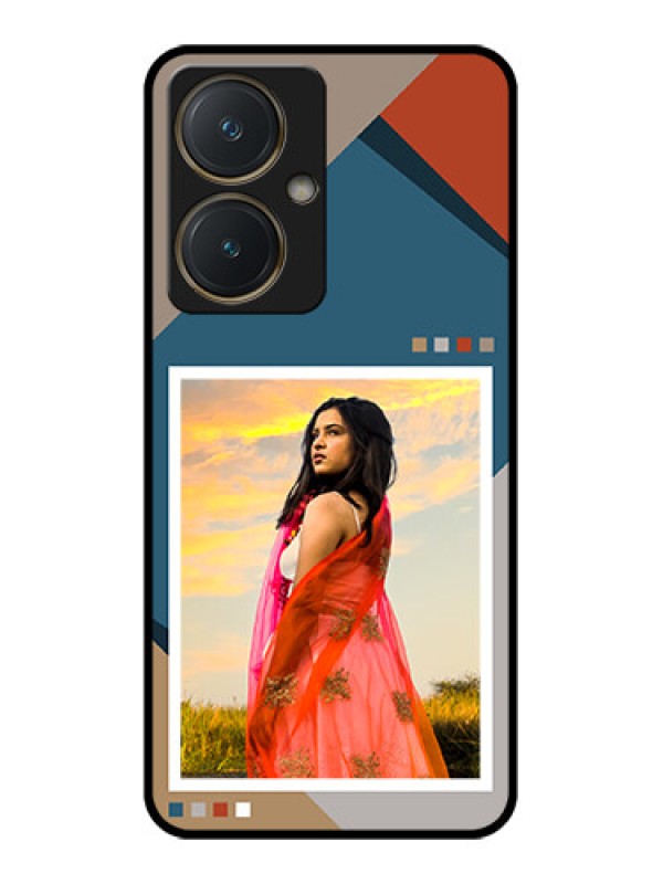 Custom Vivo Y27 Custom Glass Phone Case - Retro Color Pallet Design