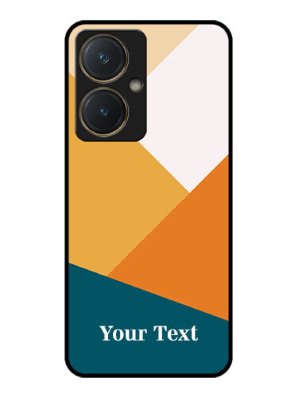 Custom Vivo Y27 Custom Glass Phone Case - Stacked Multi - Colour Design