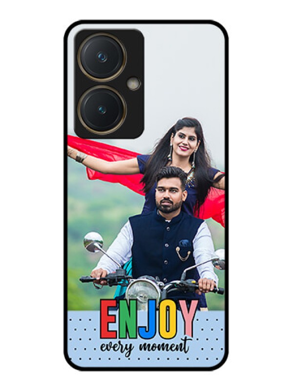 Custom Vivo Y27 Custom Glass Phone Case - Enjoy Every Moment Design