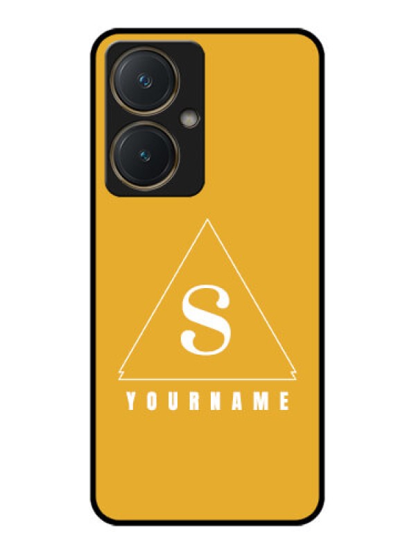 Custom Vivo Y27 Custom Glass Phone Case - Simple Triangle Design