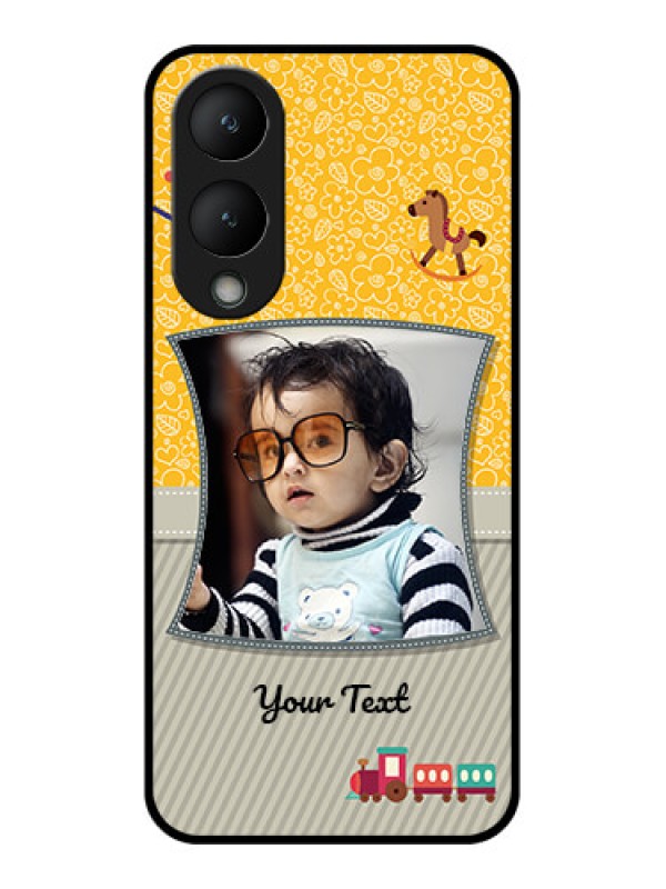 Custom Vivo Y28 5G Custom Glass Phone Case - Baby Picture Upload Design