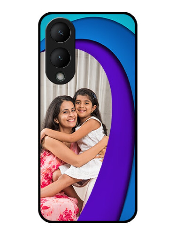 Custom Vivo Y28 5G Custom Glass Phone Case - Simple Pattern Design