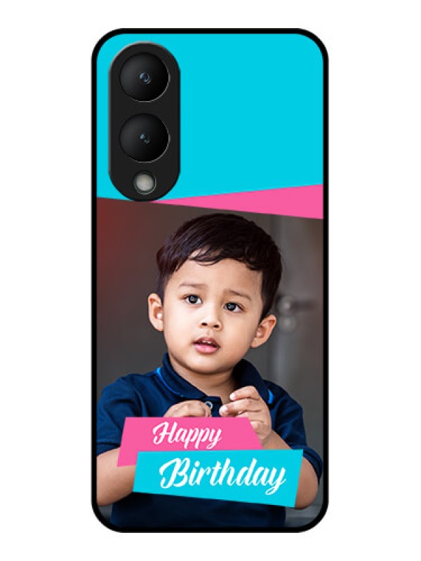 Custom Vivo Y28 5G Custom Glass Phone Case - Image Holder With 2 Color Design