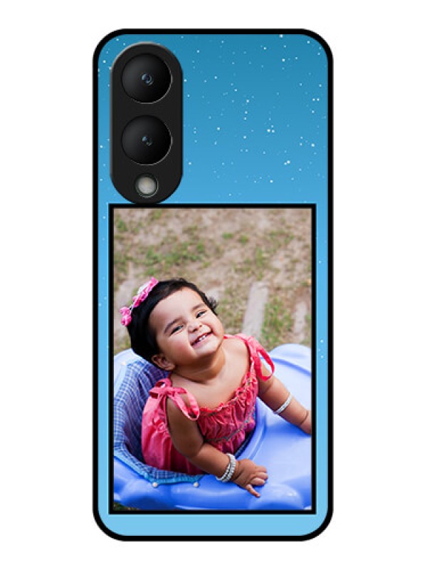 Custom Vivo Y28 5G Custom Glass Phone Case - Wave Pattern Colorful Design