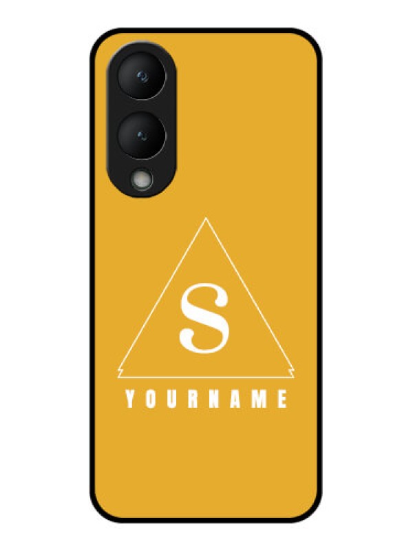 Custom Vivo Y28 5G Custom Glass Phone Case - Simple Triangle Design