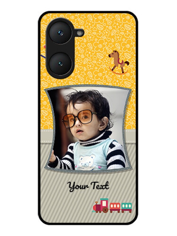 Custom Vivo Y28s 5G Custom Glass Phone Case - Baby Picture Upload Design