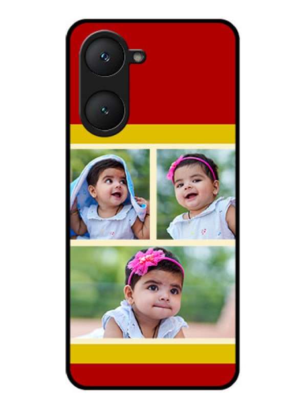 Custom Vivo Y28s 5G Custom Glass Phone Case - Multiple Pic Upload Design