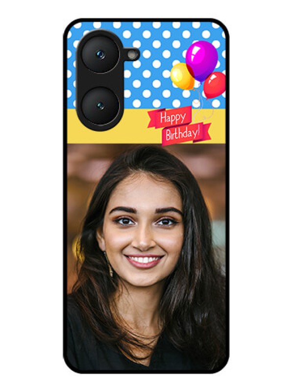 Custom Vivo Y28s 5G Custom Glass Phone Case - Happy Birthday Design