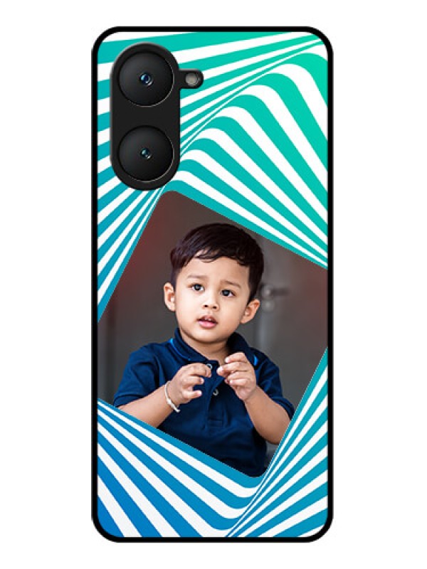 Custom Vivo Y28s 5G Custom Glass Phone Case - Abstract Spiral Design