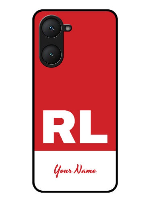 Custom Vivo Y28s 5G Custom Glass Phone Case - Dual Tone Custom Text Design