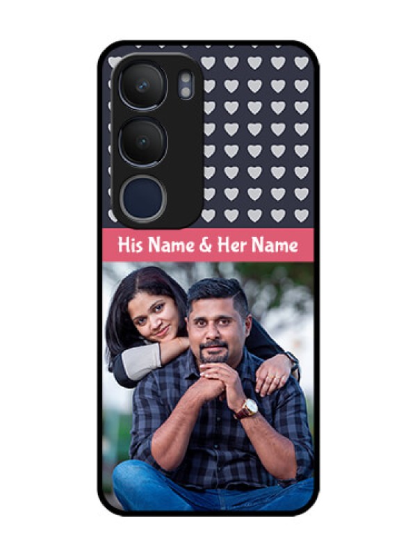 Custom Vivo Y29 5G Custom Glass Phone CaseLove Symbols Design