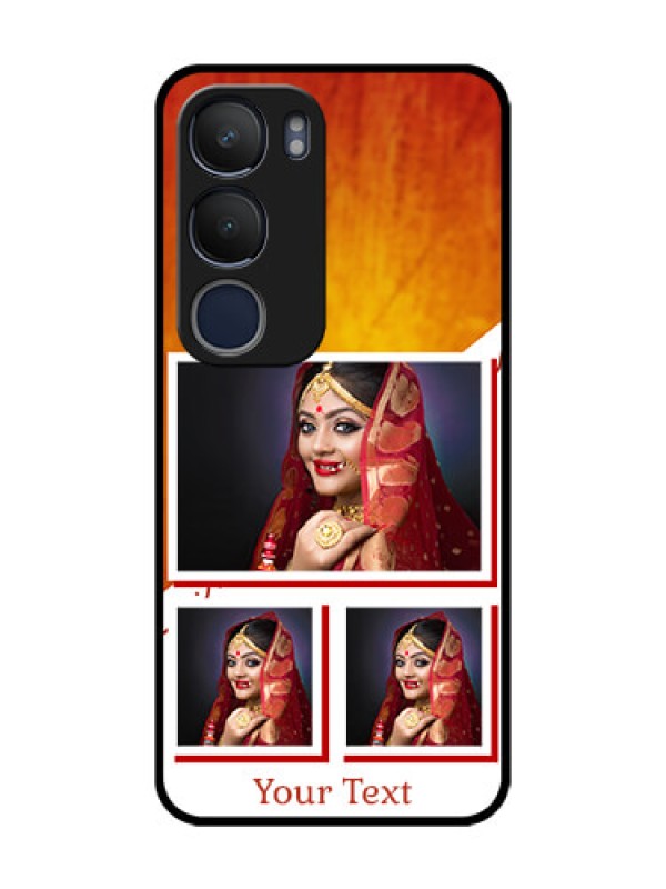 Custom Vivo Y29 5G Custom Glass Phone CaseWedding Memories Design