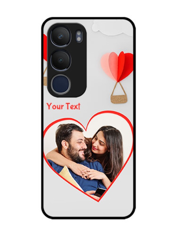 Custom Vivo Y29 5G Custom Glass Phone CaseParachute Love Design