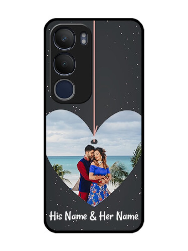 Custom Vivo Y29 5G Custom Glass Phone CaseHanging Heart Design