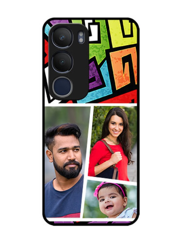 Custom Vivo Y29 5G Custom Glass Phone CaseGraffiti Pattern Design