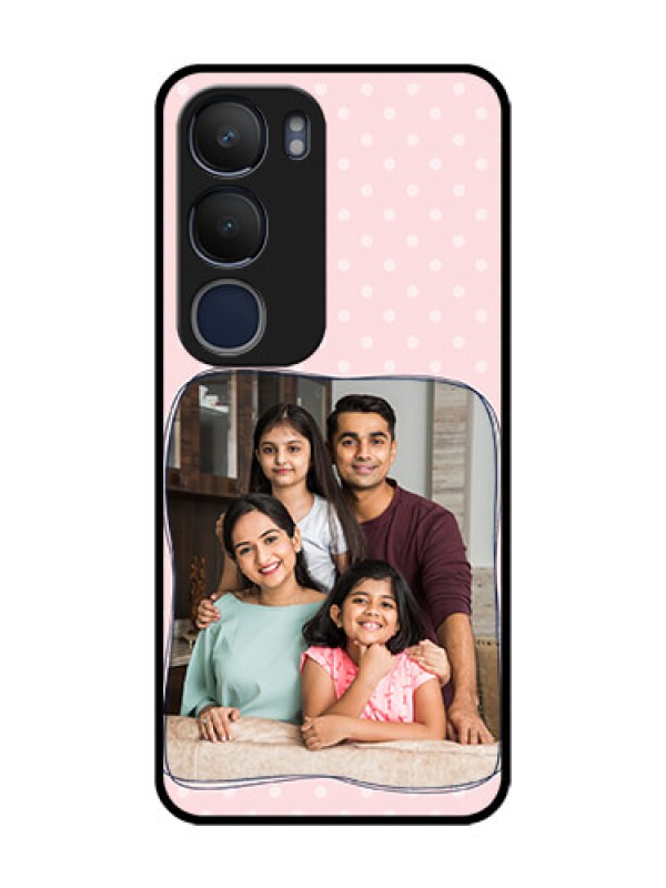 Custom Vivo Y29 5G Custom Glass Phone CaseFamily With Dots Design