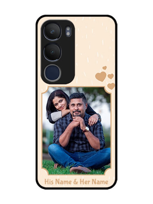 Custom Vivo Y29 5G Custom Glass Phone CaseWith Confetti Love Design
