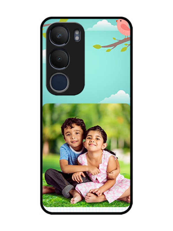 Custom Vivo Y29 5G Custom Glass Phone CaseDoodle Love Design