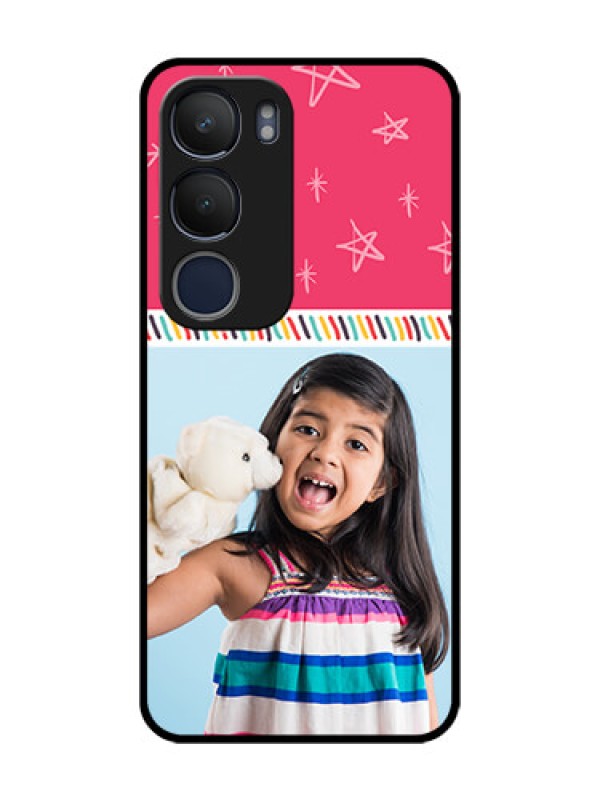 Custom Vivo Y29 5G Custom Glass Phone CaseLine Art Design
