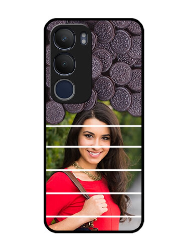 Custom Vivo Y29 5G Custom Glass Phone CaseWith Oreo Biscuit Design