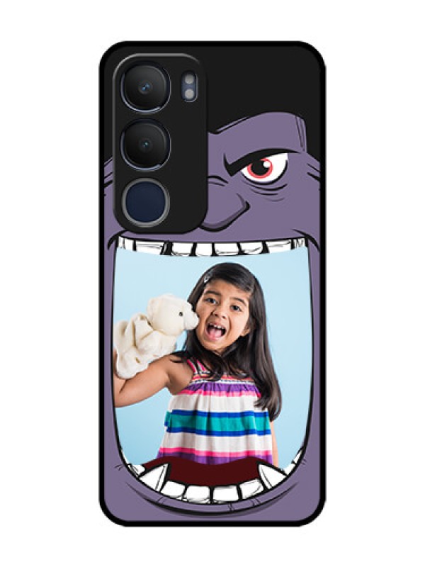 Custom Vivo Y29 5G Custom Glass Phone CaseAngry Monster Design