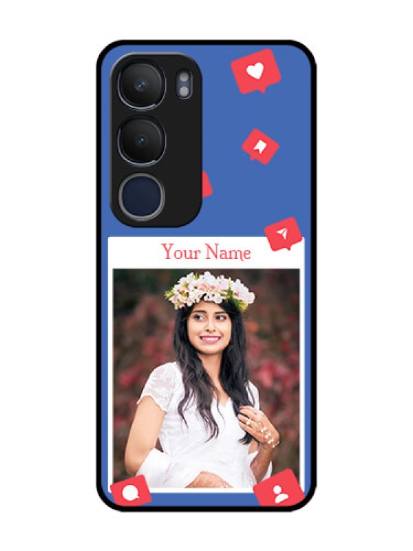 Custom Vivo Y29 5G Custom Glass Phone CaseLike Share And Comment Design