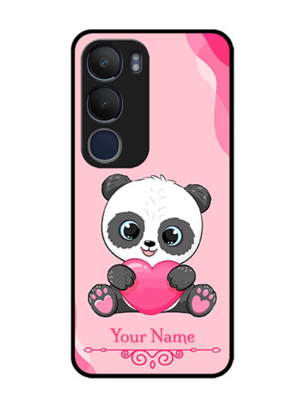Custom Vivo Y29 5G Custom Glass Phone CaseCute Panda Design
