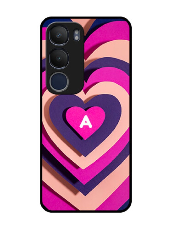 Custom Vivo Y29 5G Custom Glass Phone CaseCute Heart Pattern Design