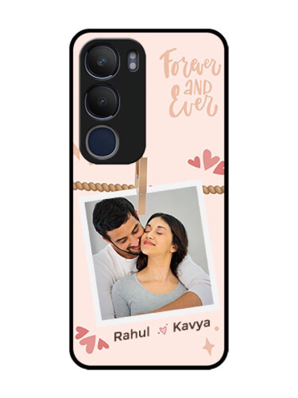 Custom Vivo Y29 5G Custom Glass Phone CaseForever And Ever Love Design
