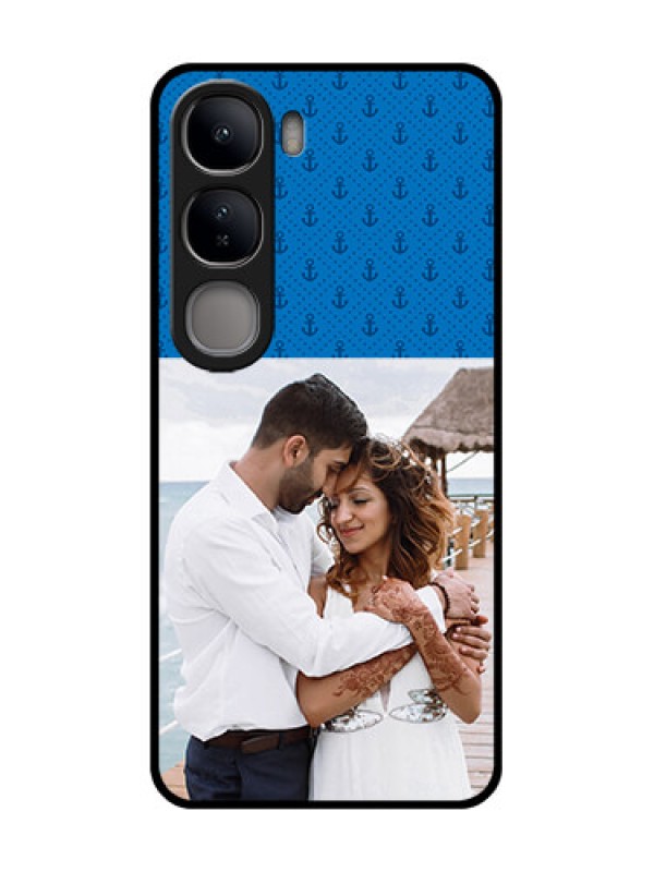Custom Vivo Y300 5G Custom Glass Phone CaseBlue Anchors Design