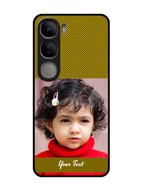 Custom Vivo Y300 5G Custom Glass Phone CaseSimple Green Color Design